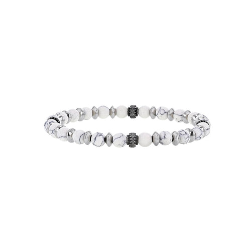 Bracciale in howlite per lui – Ref. F01-596