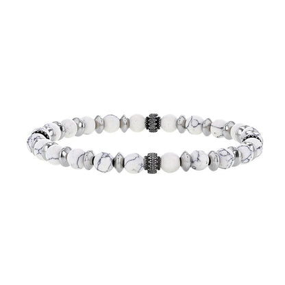 Bracciale in howlite per lui – Ref. F01-596