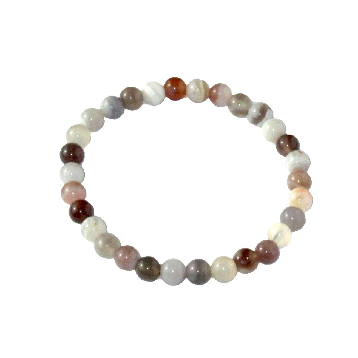 Bracciale in agata Botswana – Perle da 6 mm