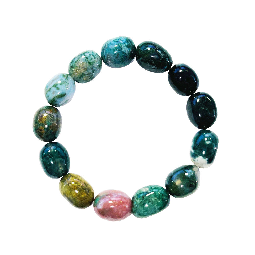 Bracciale in agata muschiata – pietre Pépites