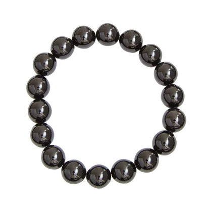 Bracciale in agata nera – Perle da 10 mm