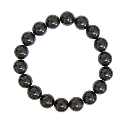 Bracciale in agata nera – Perle da 10 mm