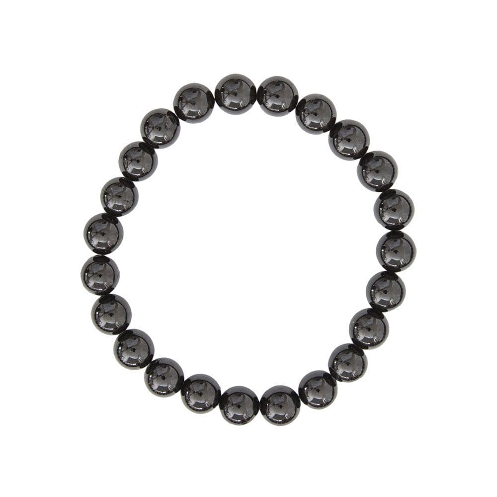 Bracciale in agata nera – Perle da 8 mm