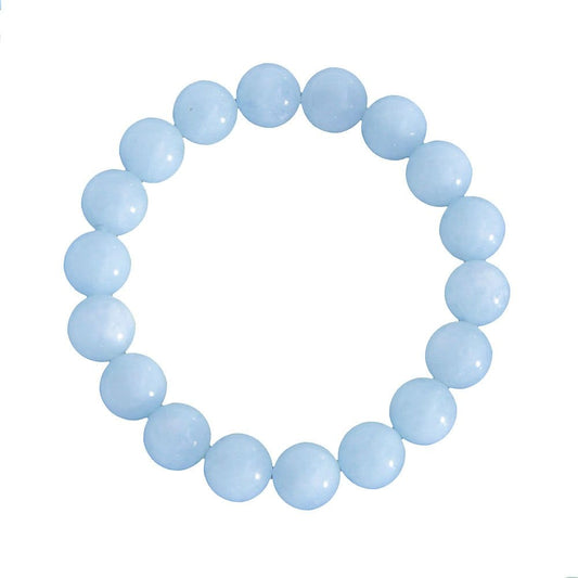 Bracciale in acquamarina – Perle da 10 mm