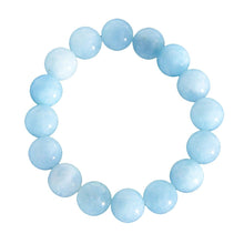 Bracciale in acquamarina – Perle da 12 mm