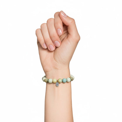 bracciale-in-amazzonite-multicolore-perle-da-10-mm