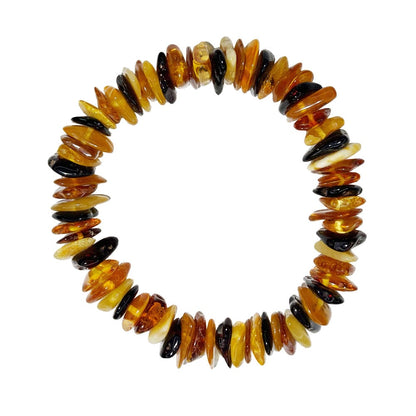 Bracciale in ambra multicolore – Barocco 19 cm