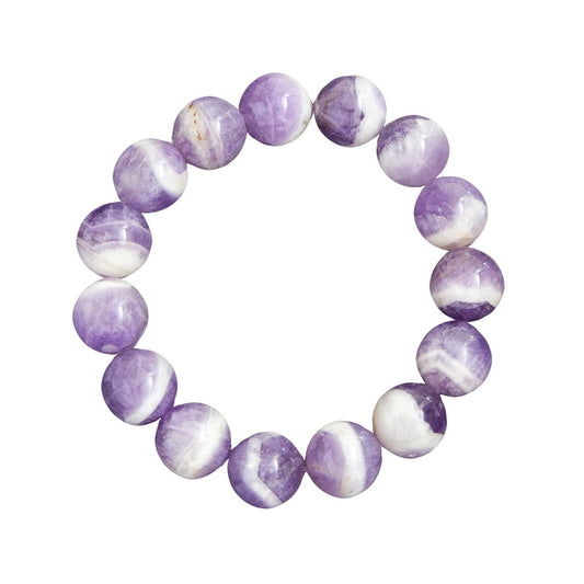 Bracciale in ametista – Perle da 12 mm