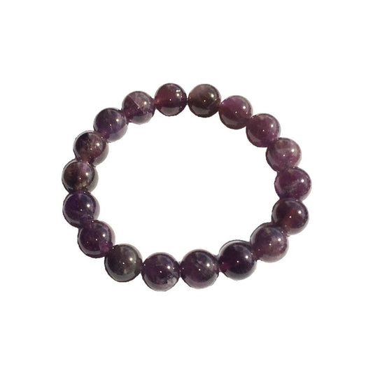 Bracciale in ametista – Perle da 10 mm