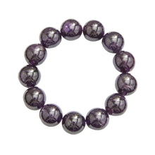 Bracciale in ametista – Perle da 14 mm