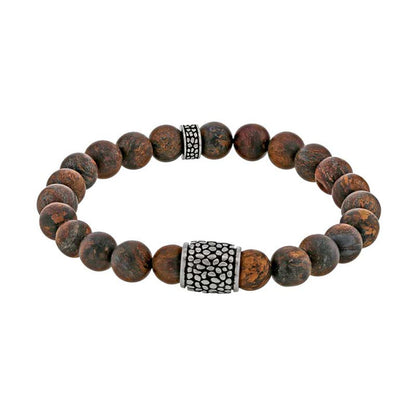 Bracciale in bronzite per lui – Ref. F01-0178
