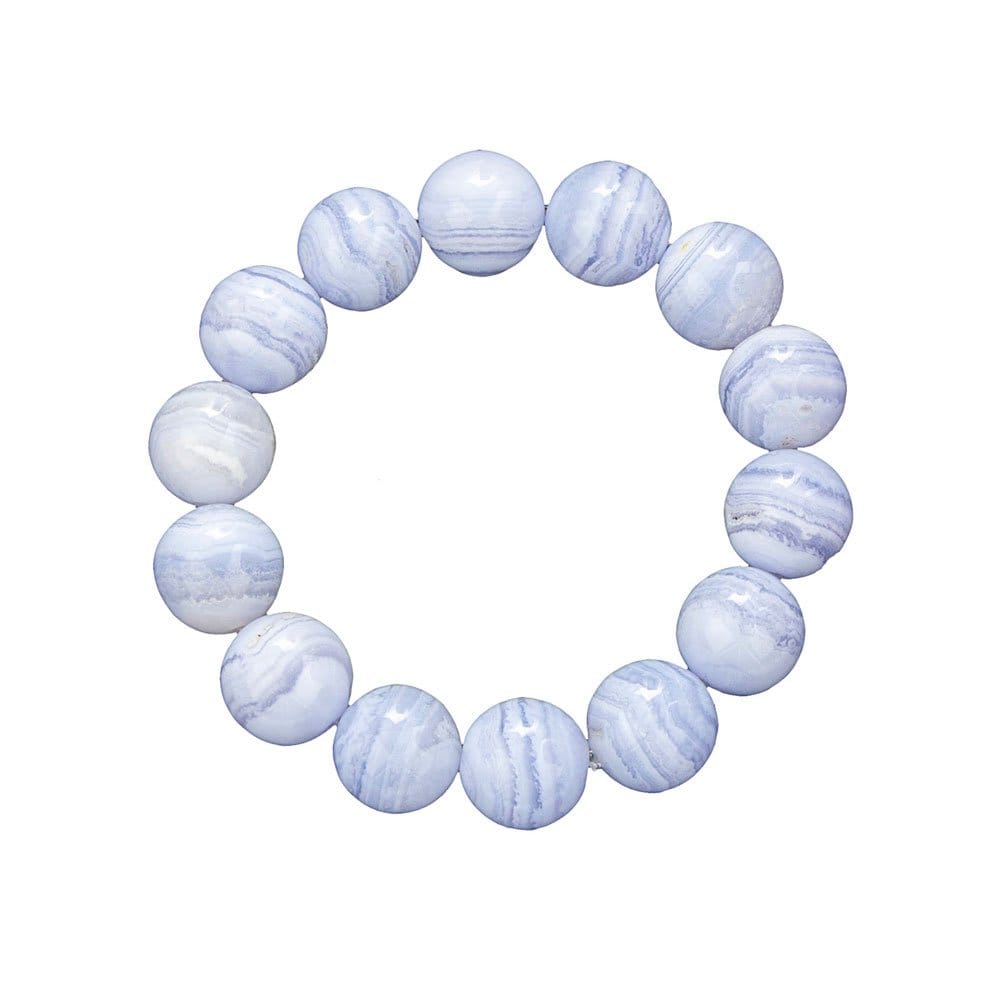 Bracciale in calcedonio – Perle da 14 mm