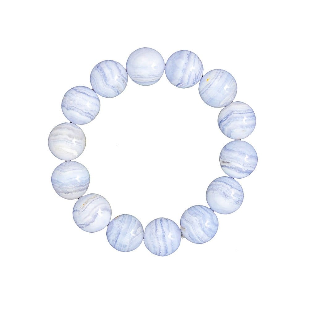 Bracciale in calcedonio – Perle da 14 mm