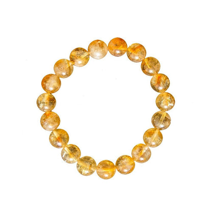 Bracciale in citrino – Perle da 10 mm