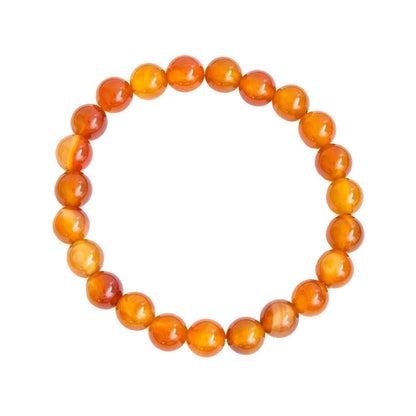 Bracciale in corniola – Perle da 8 mm