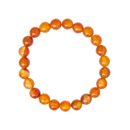 Bracciale in corniola – Perle da 8 mm