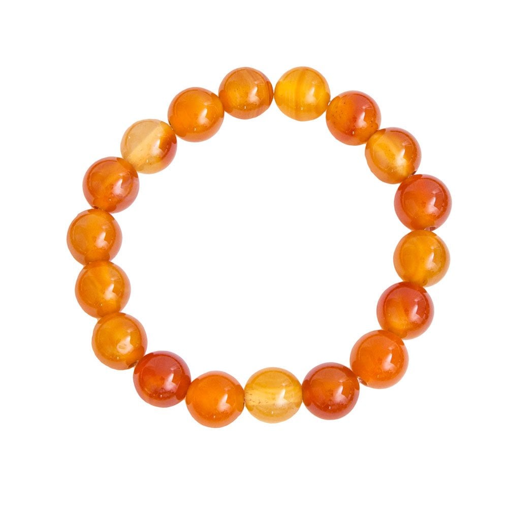 Bracciale in corniola – Perle da 10 mm