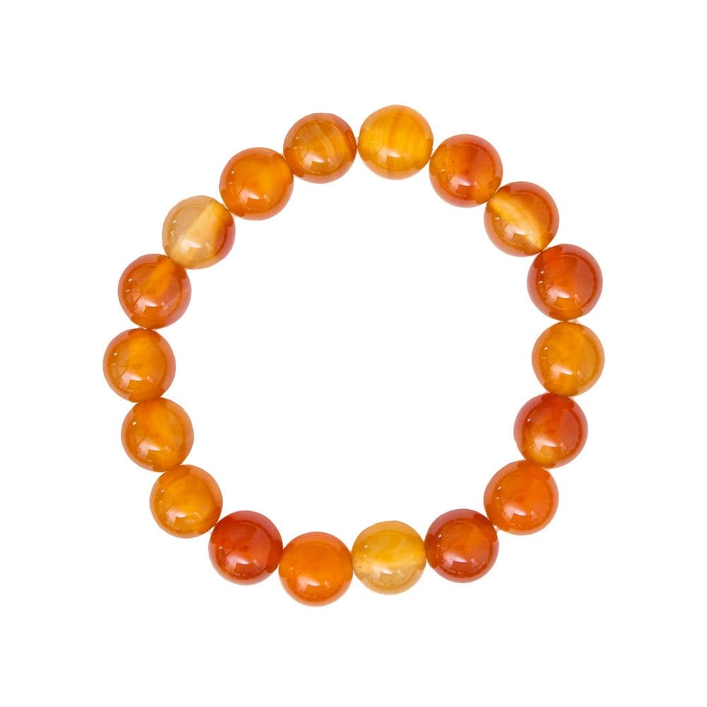 Bracciale in corniola – Perle da 10 mm