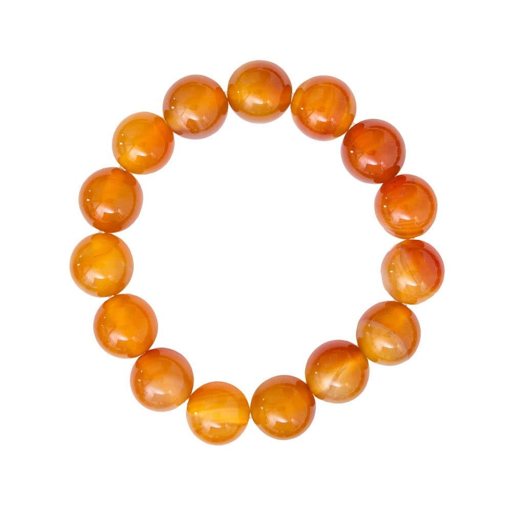Bracciale in corniola – Perle da 12 mm