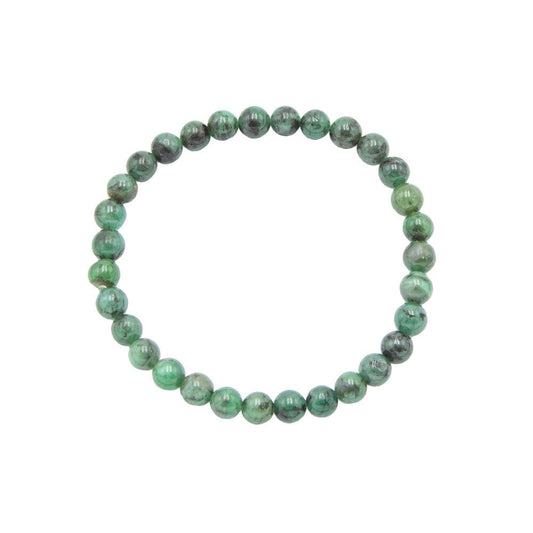 Bracciale in smeraldo – Perle da 6 mm