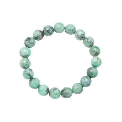 Bracciale in smeraldo – Perle da 10 mm