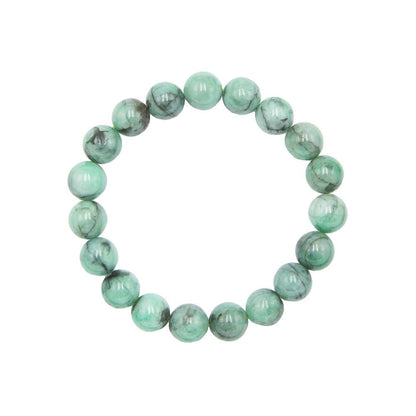 Bracciale in smeraldo – Perle da 10 mm