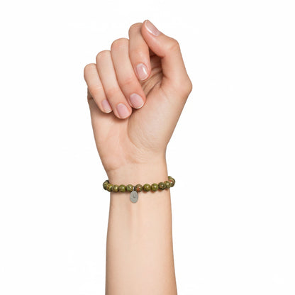bracciale-in-epidoto-perle-da-6-mm