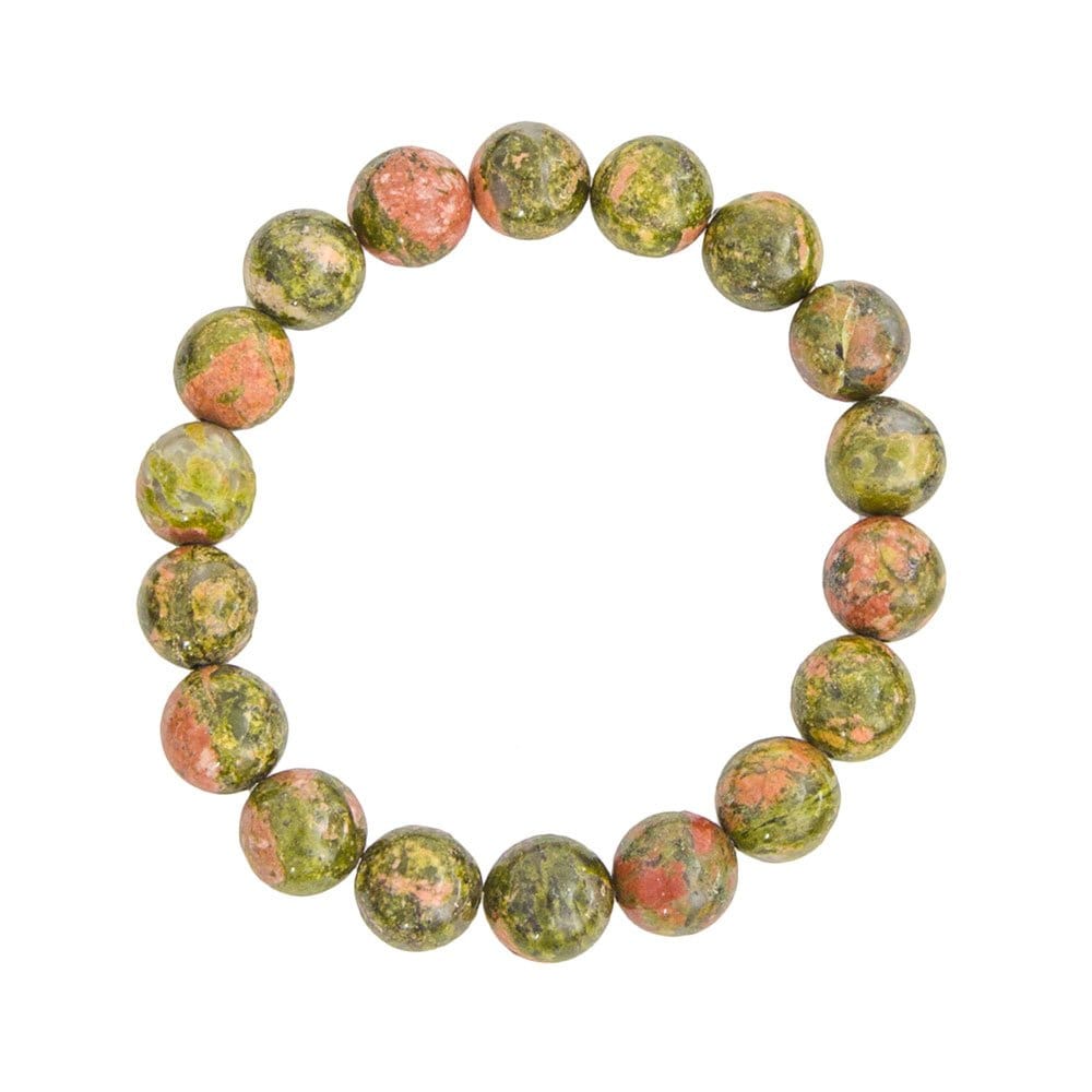 Bracciale in epidoto – Perle da 10 mm
