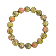 Bracciale in epidoto – Perle da 10 mm