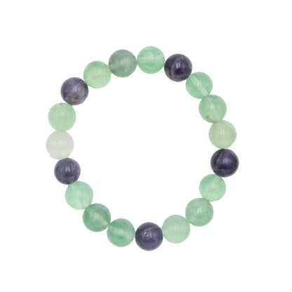 Bracciale in fluorina multicolore – Perle da 10 mm
