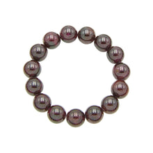 Bracciale in granato rosso – Perle da 12 mm