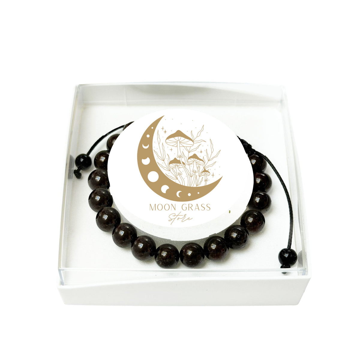 bracciale-in-granato-rosso-perle-sferiche-da-8-mm-cordoncino-regolabile