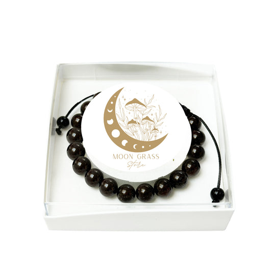bracciale-in-granato-rosso-perle-sferiche-da-8-mm-cordoncino-regolabile