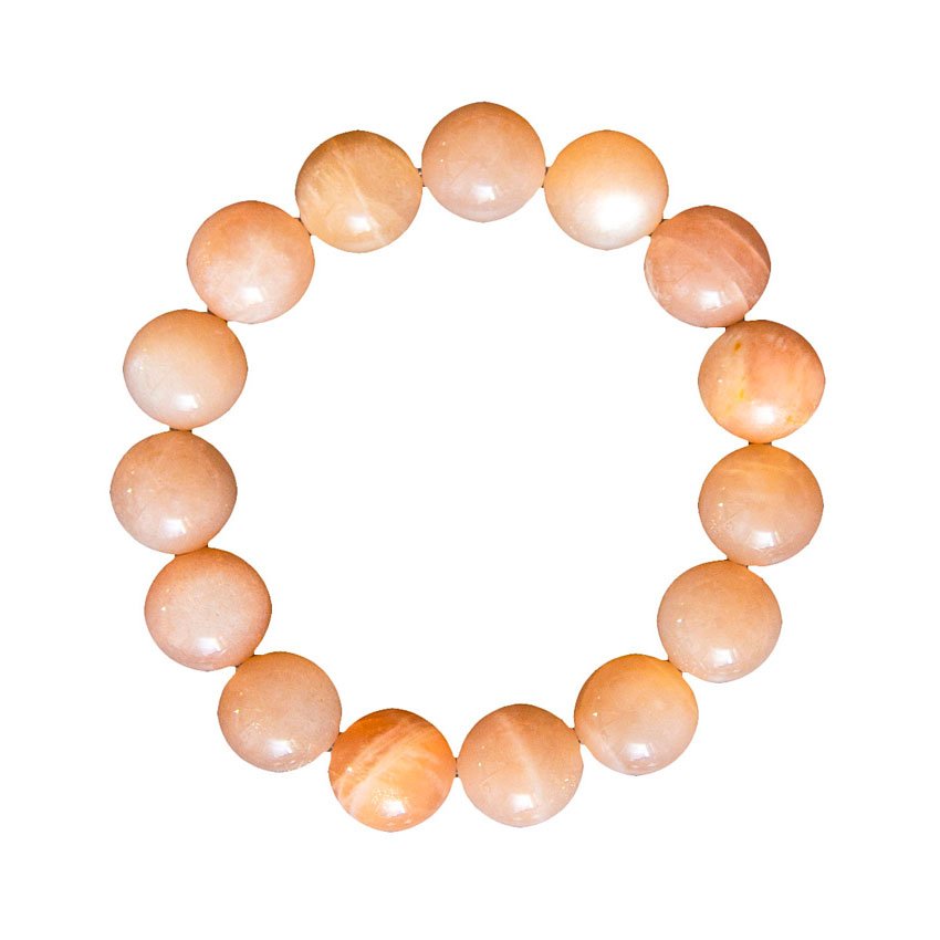 Bracciale in eliolite pietra del sole – Perle da 12 mm