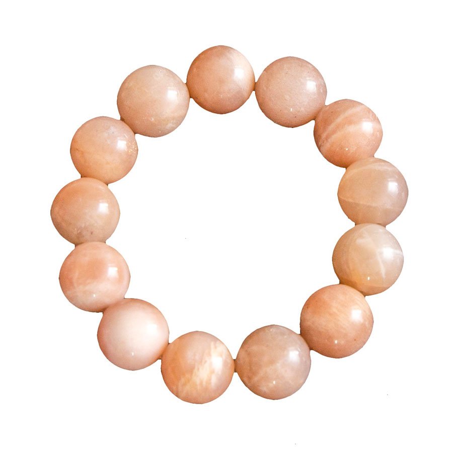 Bracciale in eliolite pietra del sole – Perle da 14 mm