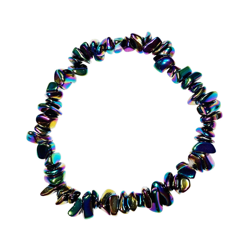 Bracciale in ematite arcobaleno – Barocco 19 cm
