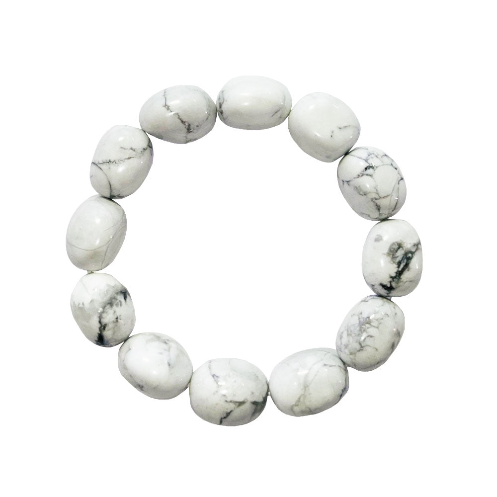 Bracciale in howlite – pietre Pépites