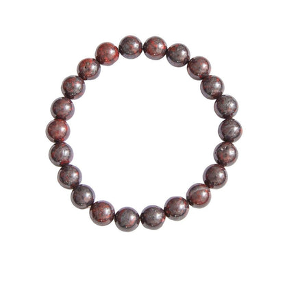 Bracciale in diaspro brecciato – Perle da 8 mm
