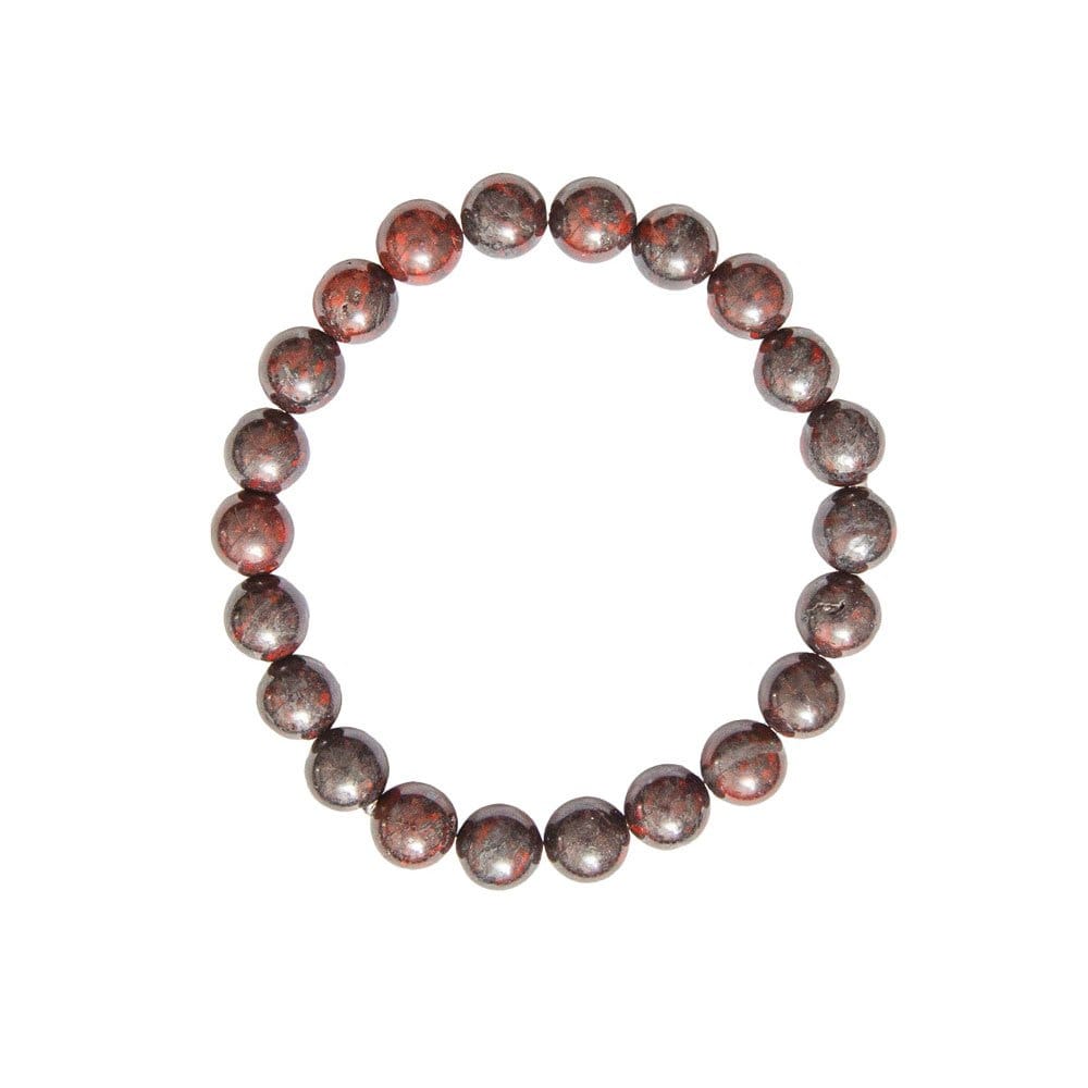 Bracciale in diaspro brecciato – Perle da 8 mm
