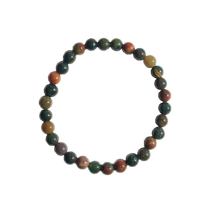 Bracciale in diaspro eliotropio – Perle da 6 mm