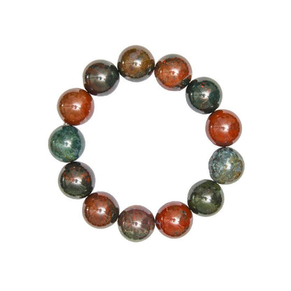 Bracciale in diaspro eliotropio – Perle da 14 mm