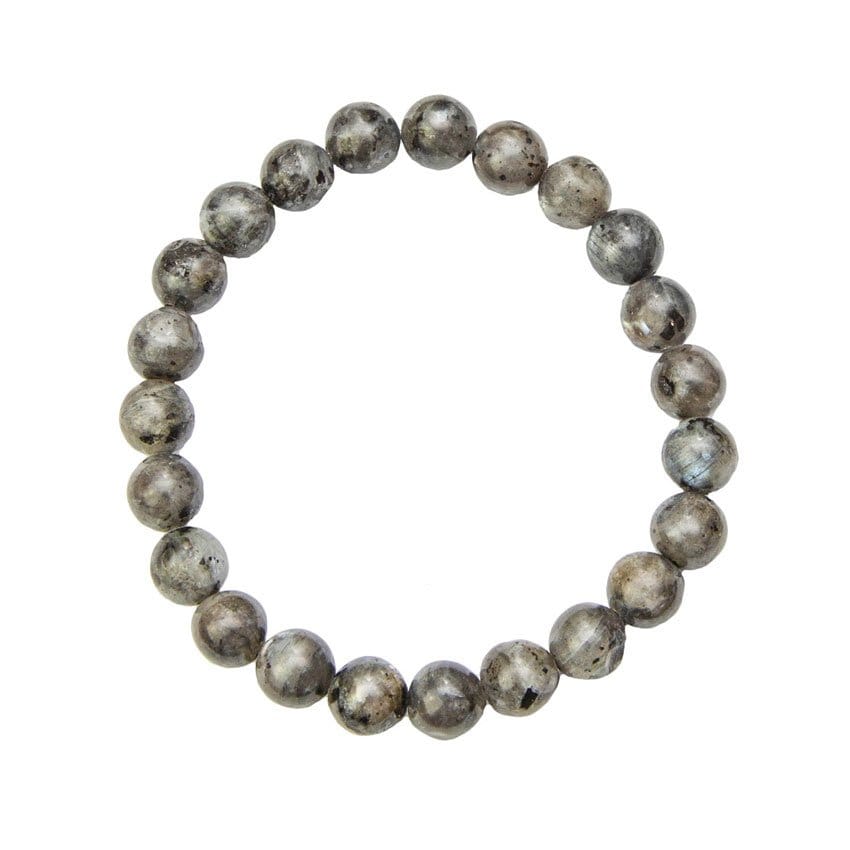 Bracciale in labradorite con inclusioni – Perle da 8 mm