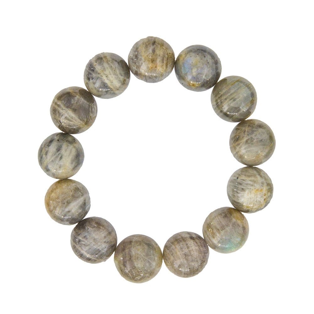 Bracciale in labradorite – Perle da 14 mm