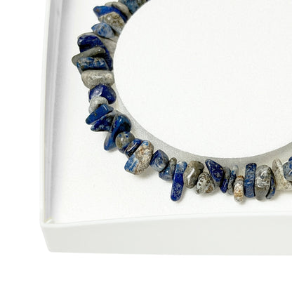 Bracciale in lapislazzuli – Barocco con chiusura – da 19 a 23 cm