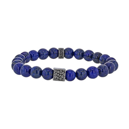 Bracciale in lapislazzuli per lui – Ref. F01-0180