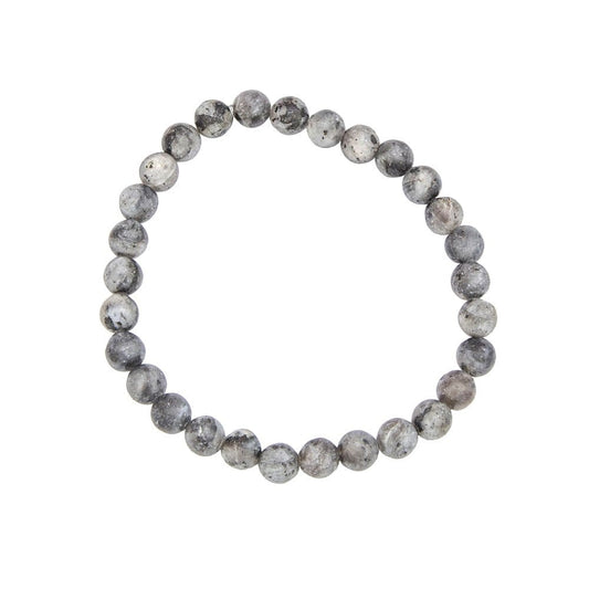 Bracciale in larvikite – Perle da 6 mm