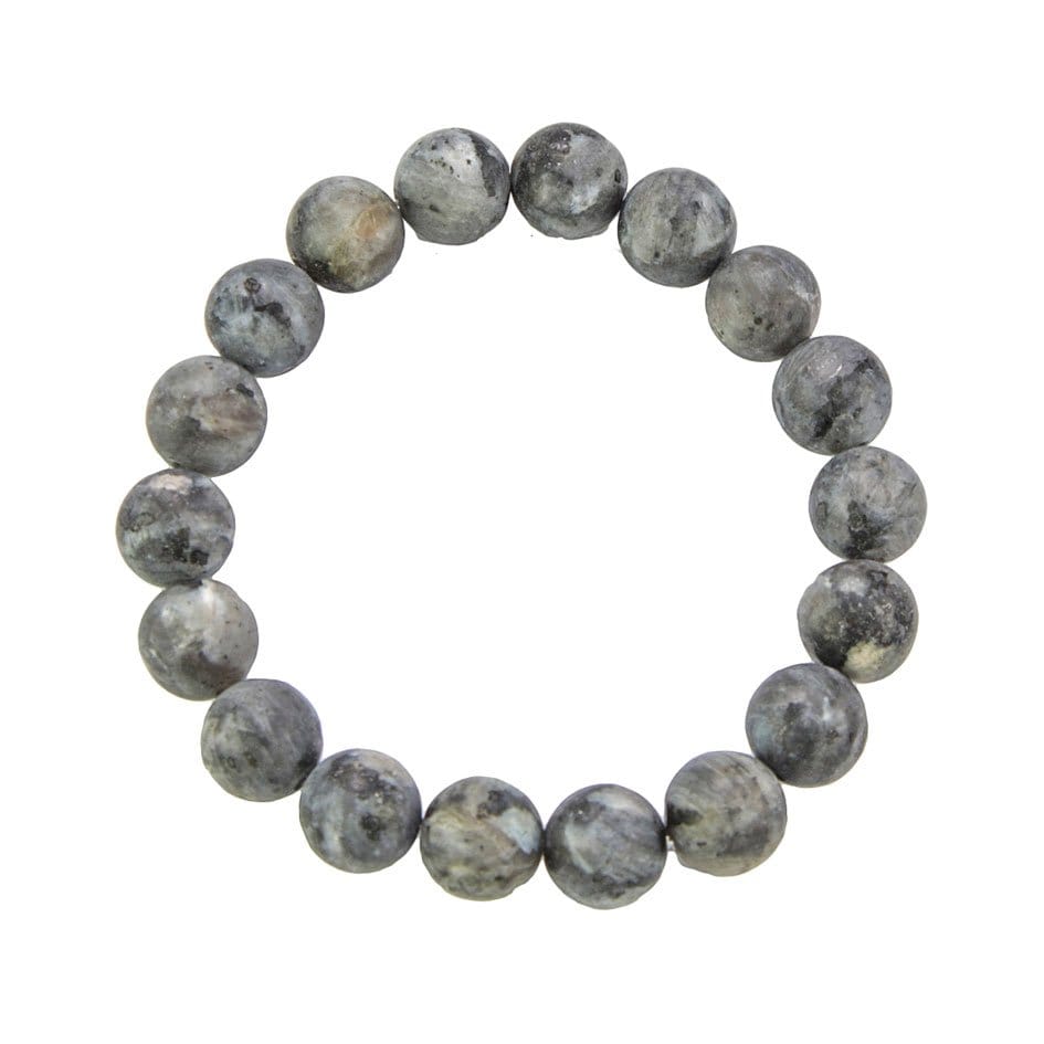 Bracciale in larvikite – Perle da 10 mm