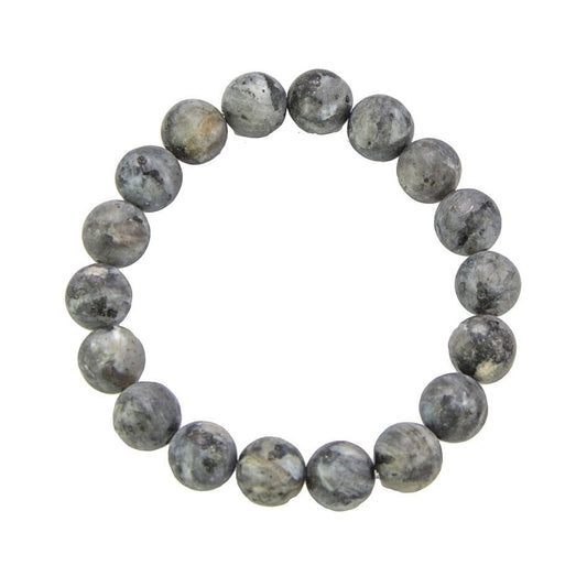 Bracciale in larvikite – Perle da 10 mm