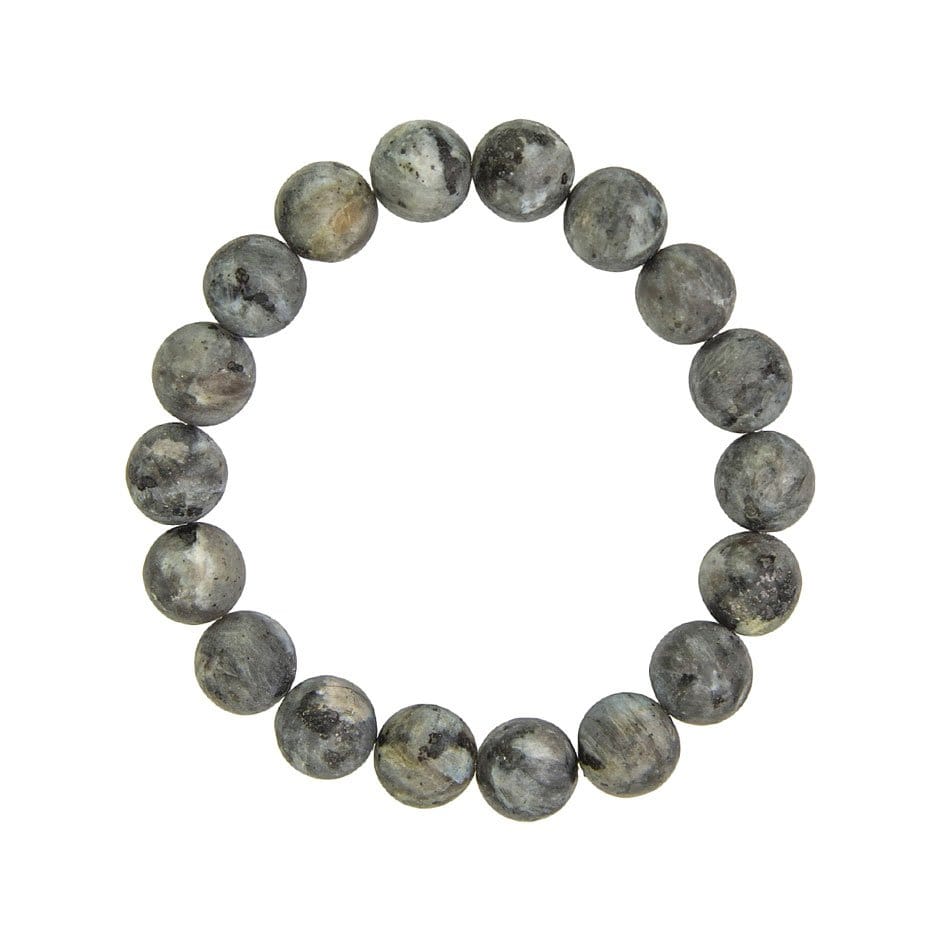 Bracciale in larvikite – Perle da 10 mm