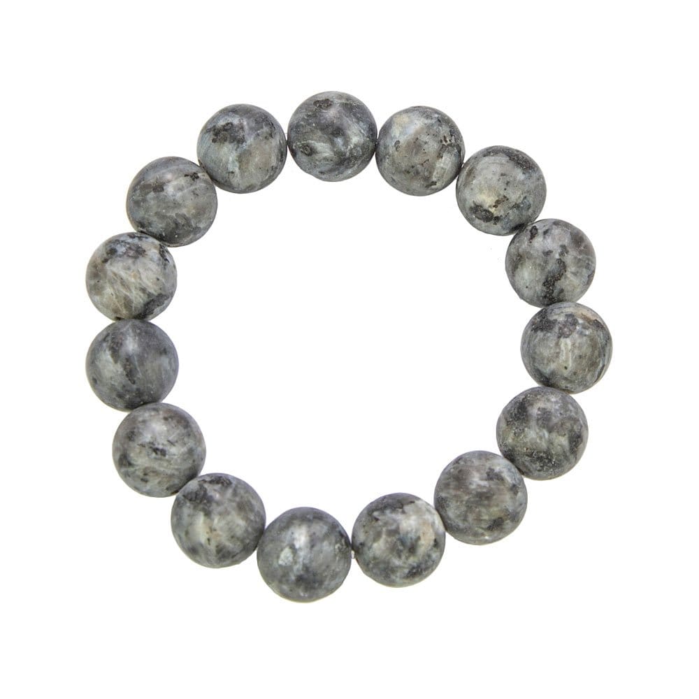 Bracciale in larvikite – Perle da 12 mm